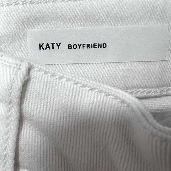 Kut Katy boyfriend White Skinny Jeans with Sleek Fit 12 - Picture 2 of 7